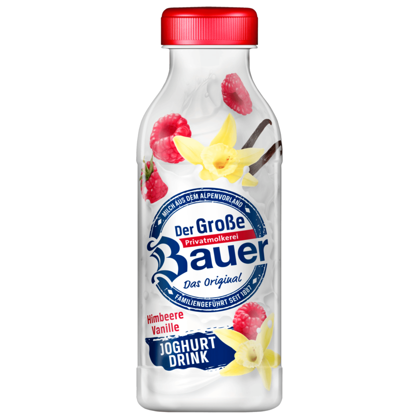 Bauer Joghurtdrink Himbeer-Vanille 250g
